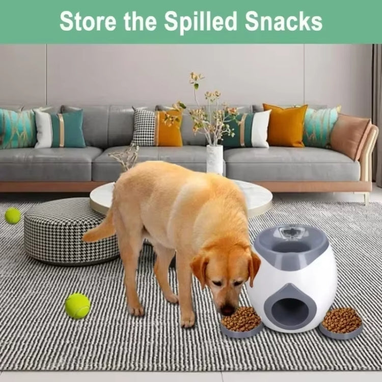 Dog Food Reward Machine Pet Training Intelligent Automatic Food Leaker with Two Balls