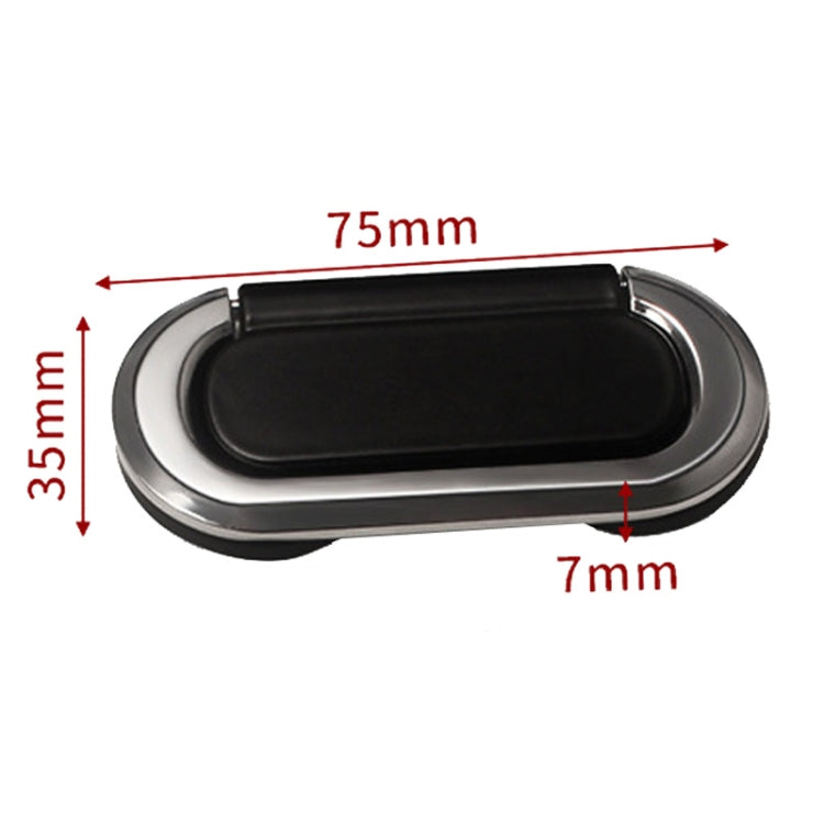 Simple Household Cabinet Drawer Hidden Flat Pull Handle, Gold+White, Gold+Black, Silver+Black