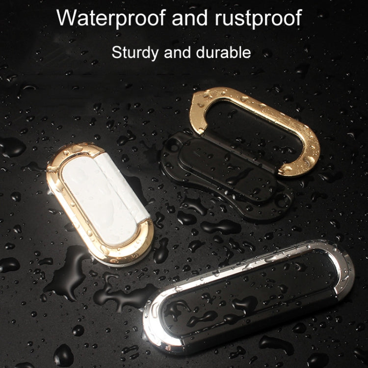 Simple Household Cabinet Drawer Hidden Flat Pull Handle, Gold+White, Gold+Black, Silver+Black