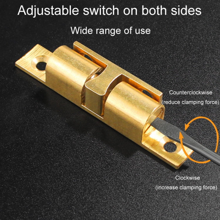 2pcs Cabinet Magnetic Spring Buckle Ball Door Sucker, Small Gold, Medium Gold, Large Gold, Extra Large Gold, Small Silver, Medium Silver, Large Silver, Extra Large Silver