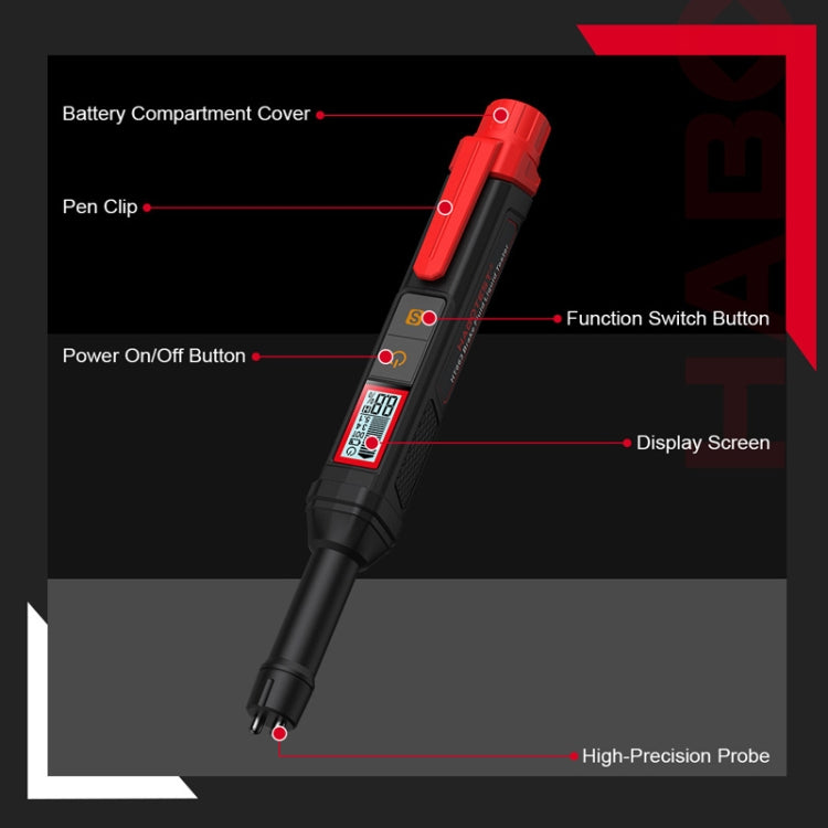 HABOTEST HT663 Motorcycle Vehicle Brake Fluid Moisture Detection Pen, HT663