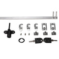 Home Office Desk Drawer Triple Connect File Cabinet Lock, Front Black, Side Black, Front White, Side White