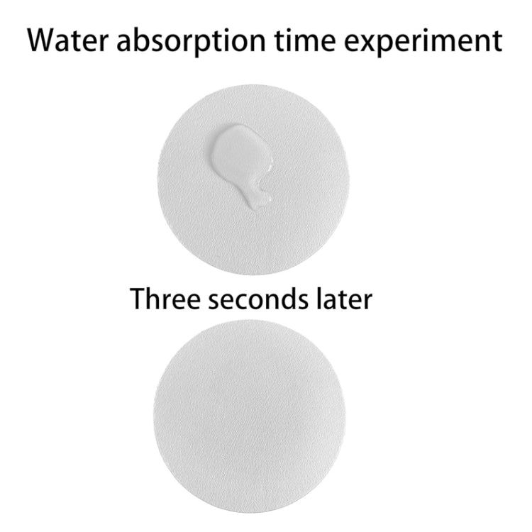 4pcs PU Leather Car Coaster Car Decorative Water Absorption Cup Sink Mat, 6.8cm