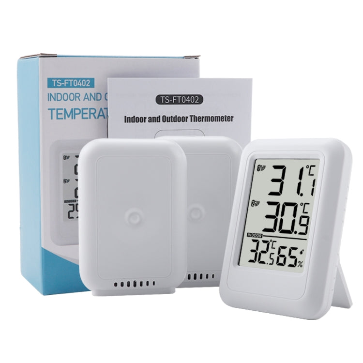 TS-FT0402 2-In-1 Home Wireless Digital Thermometer Wall-Mounted Greenhouse Thermometer, TS-FT0402