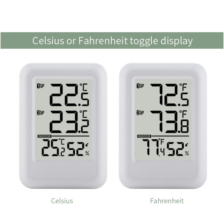 TS-FT0402 2-In-1 Home Wireless Digital Thermometer Wall-Mounted Greenhouse Thermometer, TS-FT0402