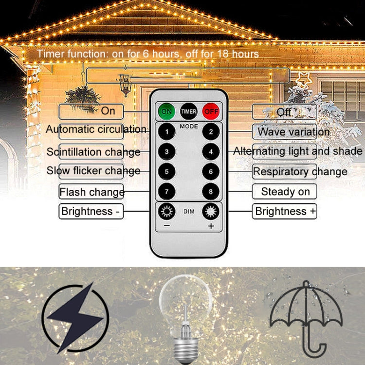 LED Llight String Outdoor Waterproof Christmas Holiday Garden Decoration, 10m 100 Light, 20m 200 Light, 30m 300 Light