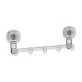 Multifunctional Suction Cup Hook Punch-free Traceless Adhesive Hook Storage Rack, White, Transparent, Gray