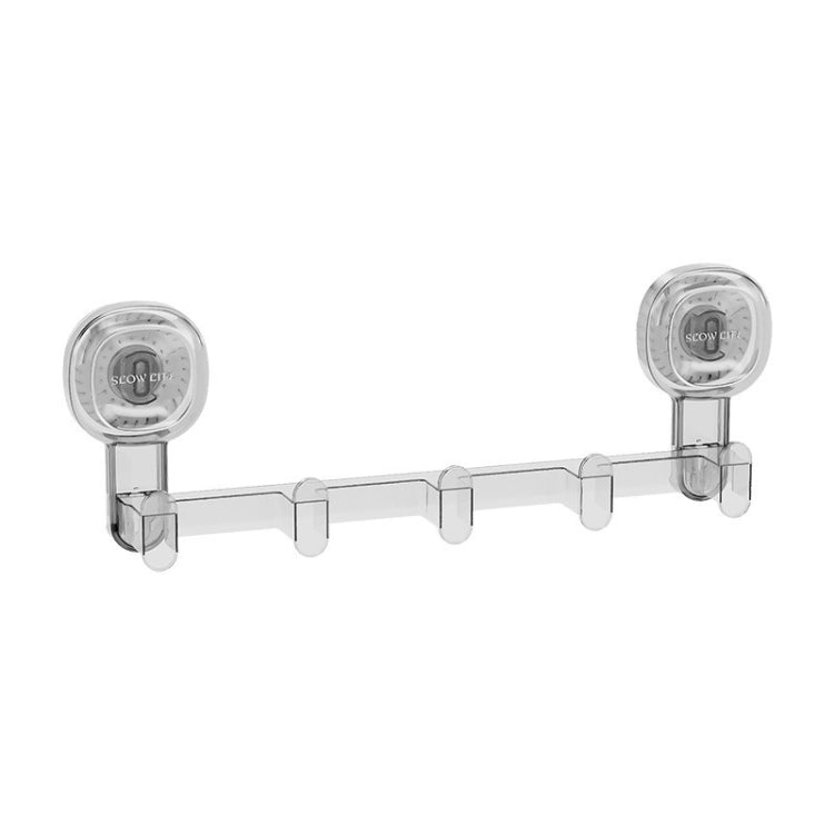 Multifunctional Suction Cup Hook Punch-free Traceless Adhesive Hook Storage Rack, White, Transparent, Gray