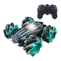 2.4G Stunt RC Car Drift Car Double-sided Racing Tumble Buggy Toy, Single RC Green, Single RC Blue, Dual RC Green, Dual RC Blue, Single RC Green Light Wheel, Single RC Blue Light Wheel, Dual RC Green Light Wheel, Dual RC Blue Light Wheel