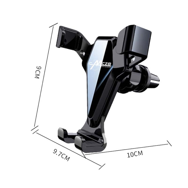 Car Snap-On Air Vent Gravity Cell Phone Navigation Mirror Holder