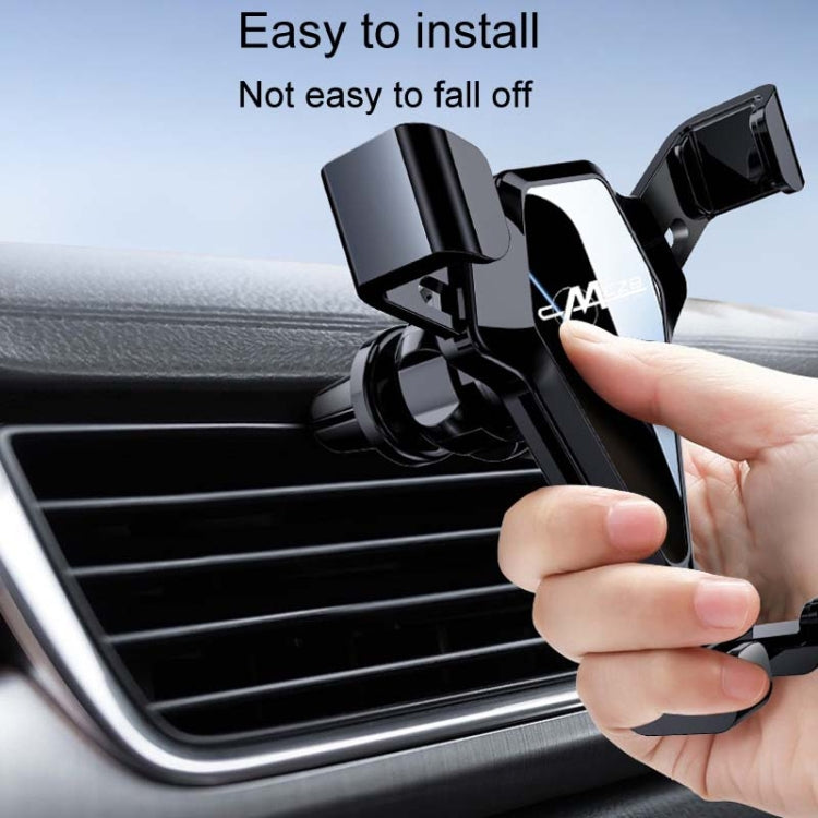 Car Snap-On Air Vent Gravity Cell Phone Navigation Mirror Holder