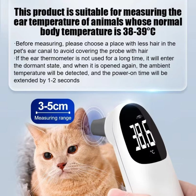ELOFS EF-07 Pet Dog Cat Ear Digital Thermometer Accurate Infrared Measuring Animal Thermometer