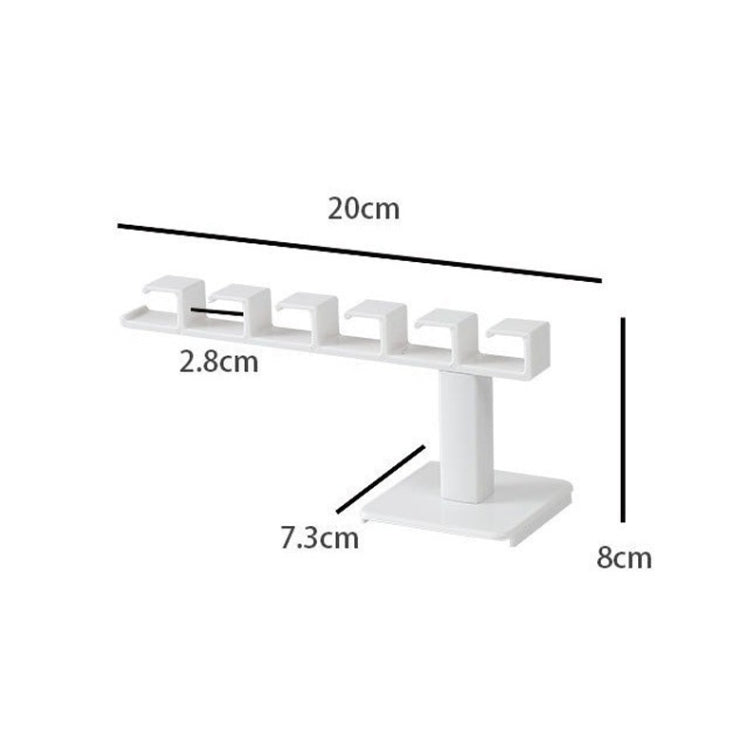 Punch-free Partition L-shaped Headband and Hair Accessories Storage Rack Hat Storage Shelf