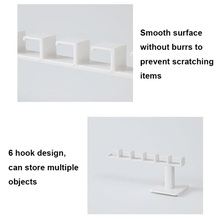 Punch-free Partition L-shaped Headband and Hair Accessories Storage Rack Hat Storage Shelf