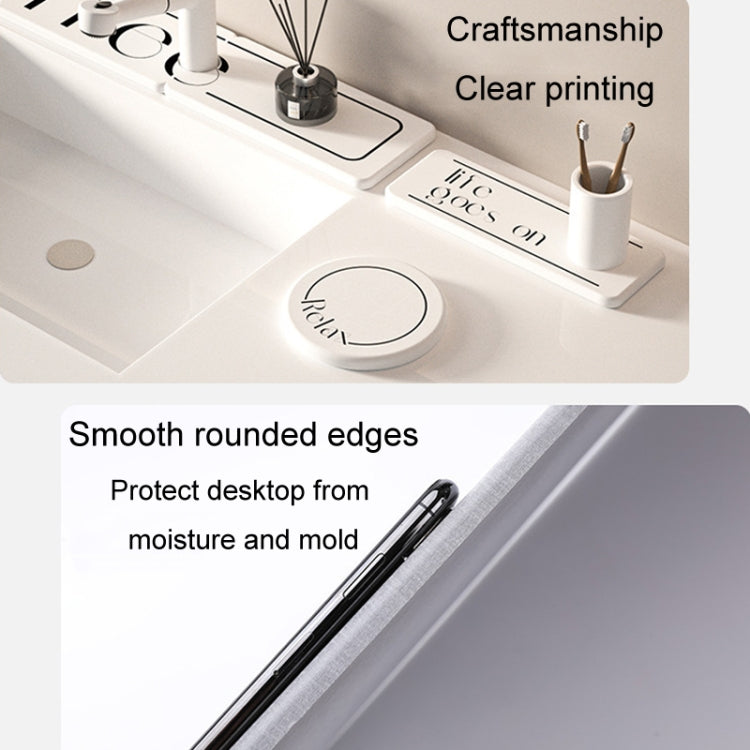 Diatomite Countertop Drying Mat Water Absorbent Coaster Bathroom Vanity Soap Tray Sink Drainage Mat, 22.5x7cm Relaxing Diary, 22.5x7cm Beautiful, 22.5x7cm Camellia, 22.5x7cm Flower Diary, 22.5x7cm Cute Flower, 22.5x7cm Lazy Afternoon                   ...