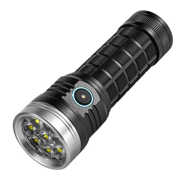 Aluminium Ring 8 Holes Straight Flashlight Outdoor Camping Flashlight, W5185