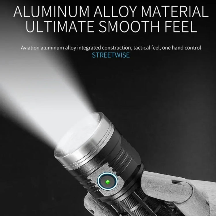 Aluminium Ring 8 Holes Straight Flashlight Outdoor Camping Flashlight, W5185
