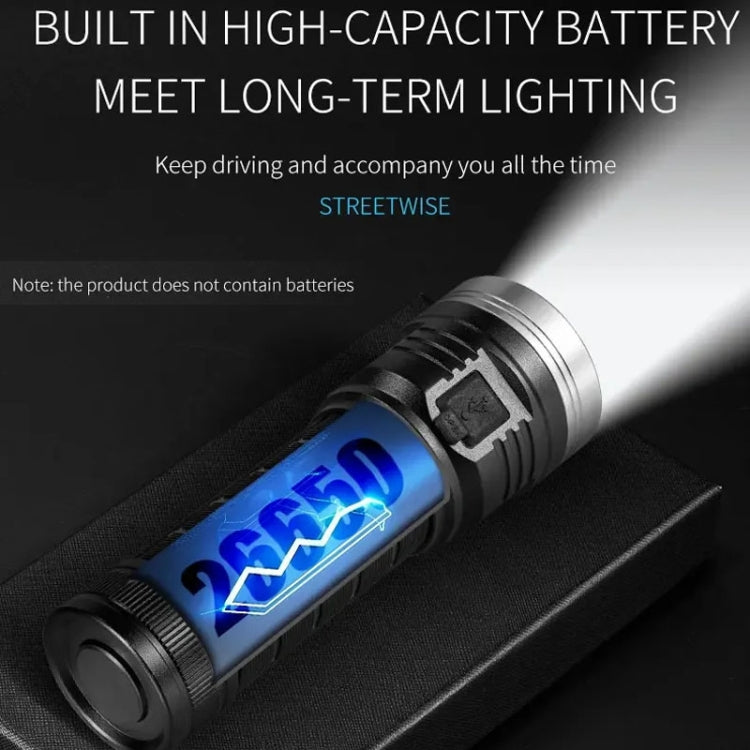 Aluminium Ring 8 Holes Straight Flashlight Outdoor Camping Flashlight, W5185