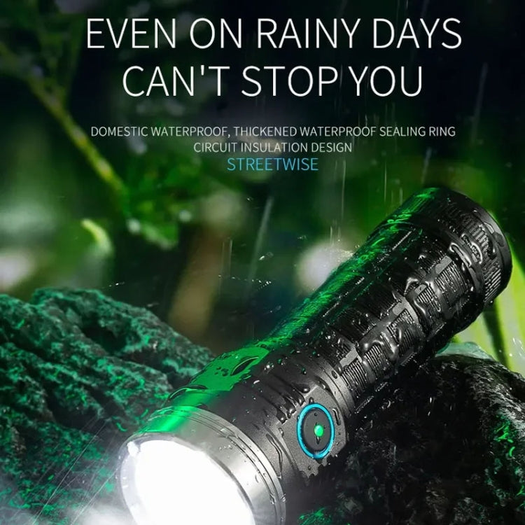 Aluminium Ring 8 Holes Straight Flashlight Outdoor Camping Flashlight, W5185