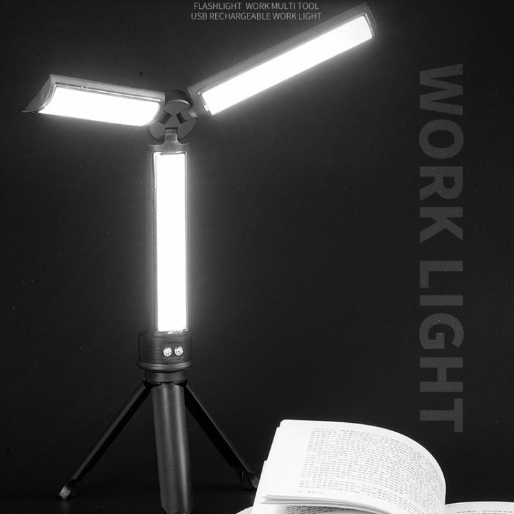 LED Foldable Overhaul Light With Stand USB Rechargeable Auto Repair Portable Worklight, E-SMARTER D37