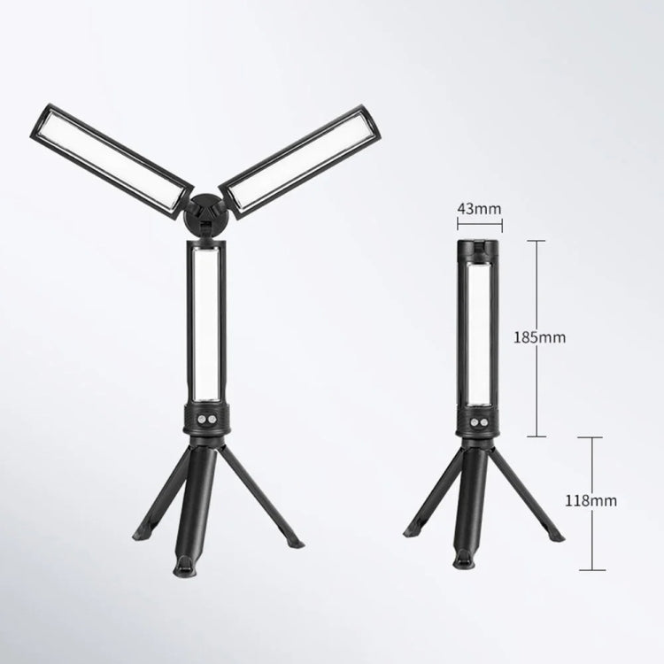 LED Foldable Overhaul Light With Stand USB Rechargeable Auto Repair Portable Worklight, E-SMARTER D37