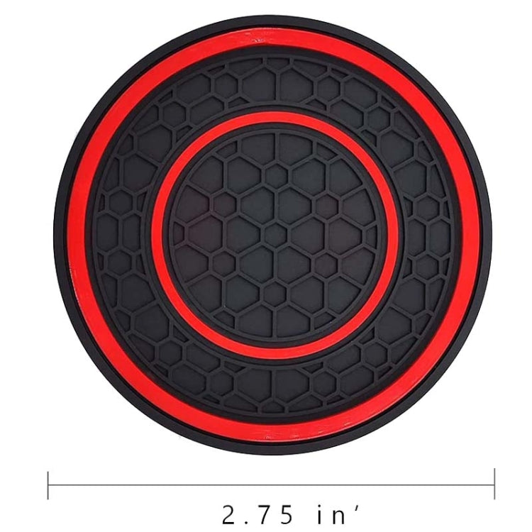 2pcs / Set Universal Car Center Control Anti-Slip Dustproof Coasters