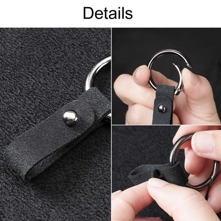 2pcs Simple Universal Car Keychain Metal Spring Ring DIY Pendant Decorations