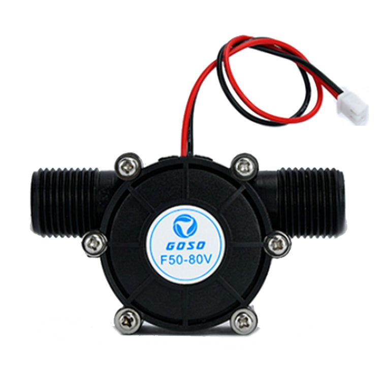 GOSO F50 0-80V Micro Hydroelectric Generator Voltage-stabilized DC Tap Water Flow Generator