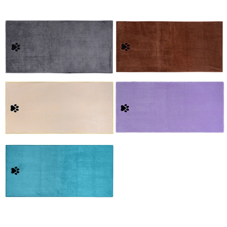 Pet Microfiber Absorbent Towel Cat Dog Bath Cleaning Towel, 50x100cm, 35x75cm
