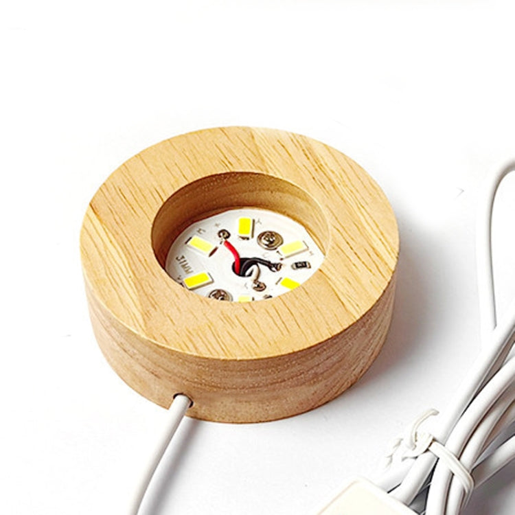 LED Light Solid Wood Luminous Base for Resin Art Acrylic Glass Lights, Round 6x2cm, Round 10x2cm, Rectangular Slot 15cm, Oval  15cm, Square 8x2cm, Rectangular 18cm, Rectangular Slot 20cm, Rectangular 30cm