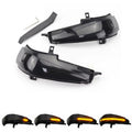 For Honda Civic MK8 Car Dynamic LED Water Flow Turn Signal Rearview Mirror Lights, Yellow Light, Blue Yellow Light