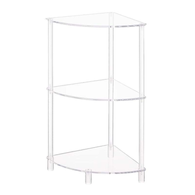 Acrylic 3-Layer Wall Corner Table For Living Room Bedroom Bathroom Placement Storage, YX141