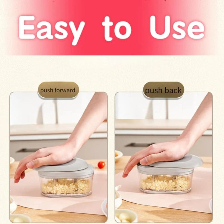 Hand-pushed Garlic Cutter Manual Food Processor Vegetable Chopper