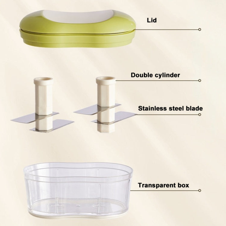 Hand-pushed Garlic Cutter Manual Food Processor Vegetable Chopper