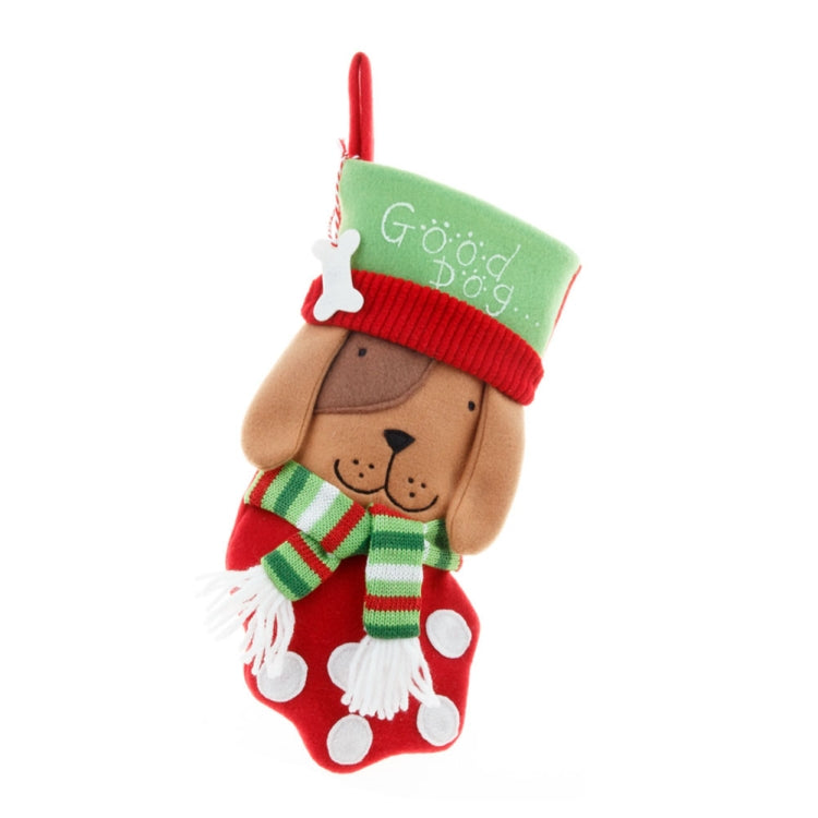 Christmas Decoration Hanging Gift Bag Pet Candy Bag, Model A Small Dog Sock, Model B Small Cat Sock, Model C Large Dog Socks, Model D Large Cat Sock