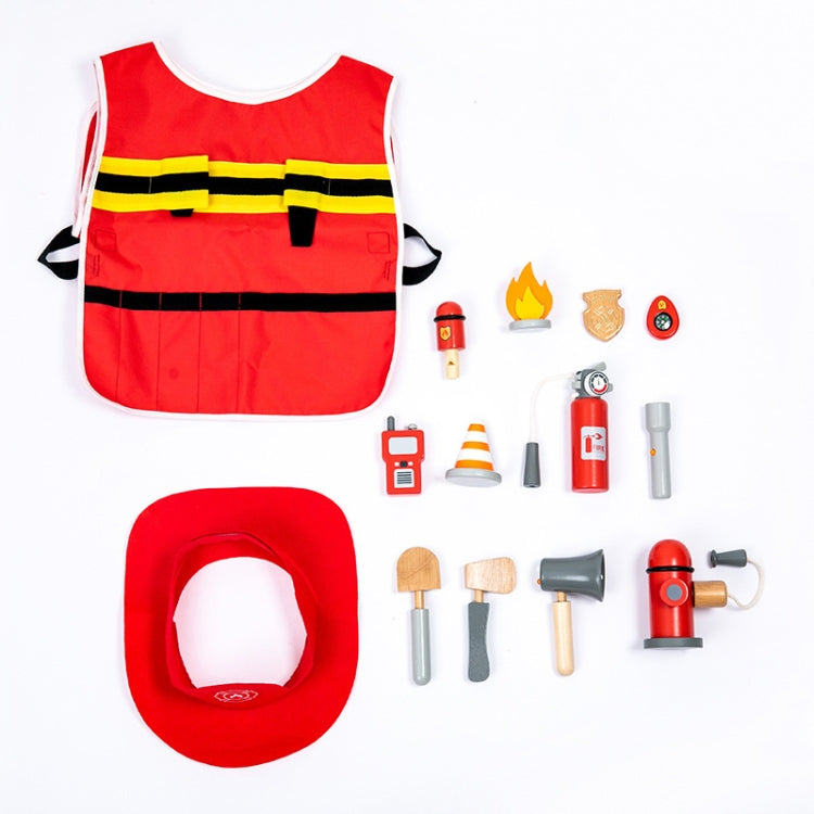 Children Simulation Fireman Set Role Play Educational Toy Firefighting Tools Scenario Cosplay Toy, Fireman