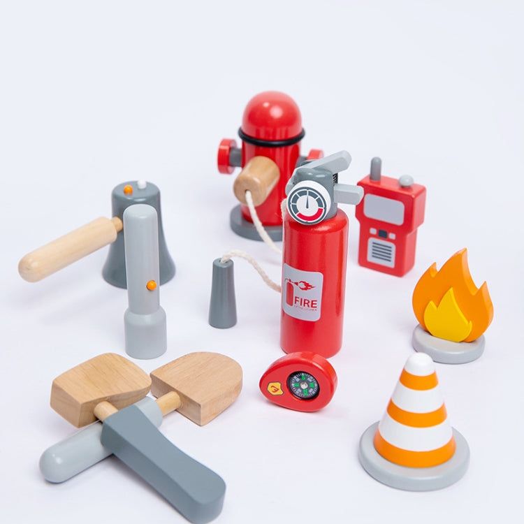Children Simulation Fireman Set Role Play Educational Toy Firefighting Tools Scenario Cosplay Toy, Fireman