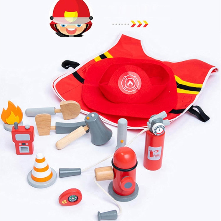 Children Simulation Fireman Set Role Play Educational Toy Firefighting Tools Scenario Cosplay Toy, Fireman