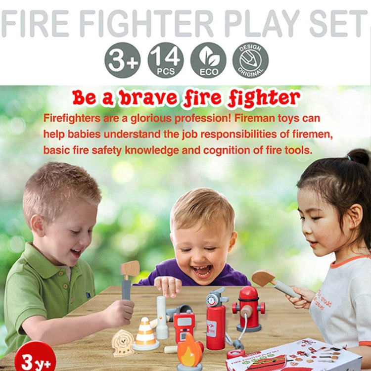 Children Simulation Fireman Set Role Play Educational Toy Firefighting Tools Scenario Cosplay Toy, Fireman