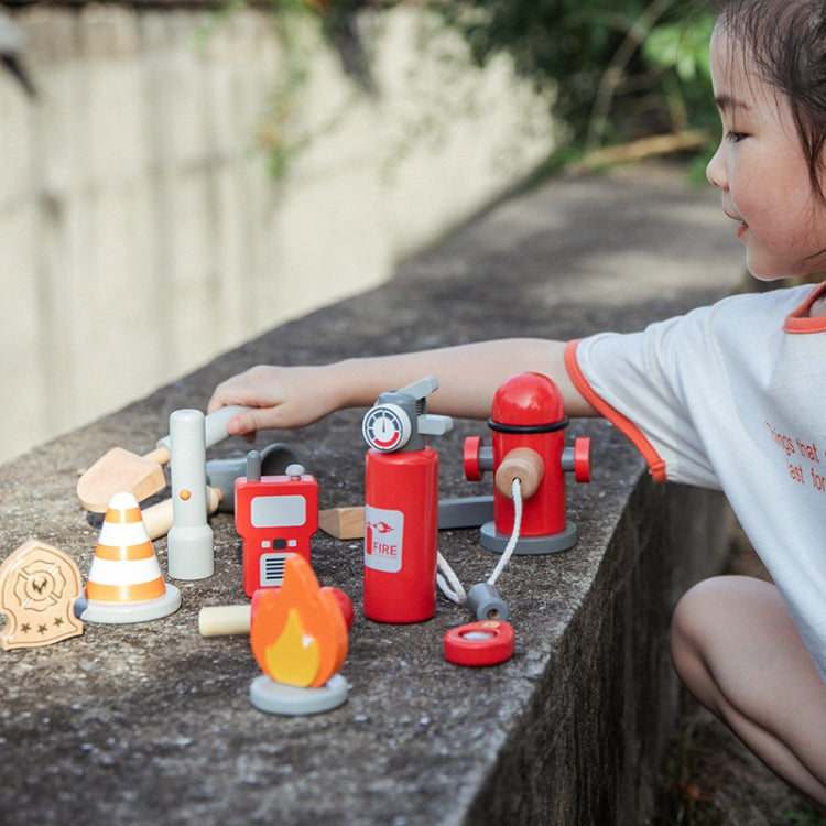 Children Simulation Fireman Set Role Play Educational Toy Firefighting Tools Scenario Cosplay Toy, Fireman