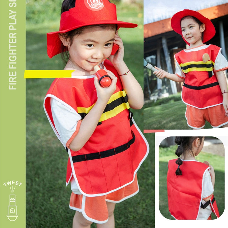 Children Simulation Fireman Set Role Play Educational Toy Firefighting Tools Scenario Cosplay Toy, Fireman