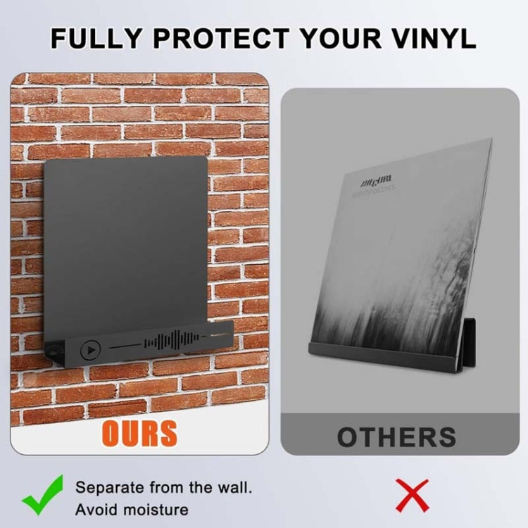 Vinyl Record Storage Wall Mounted Display Rack, YH011-1, YH011-2