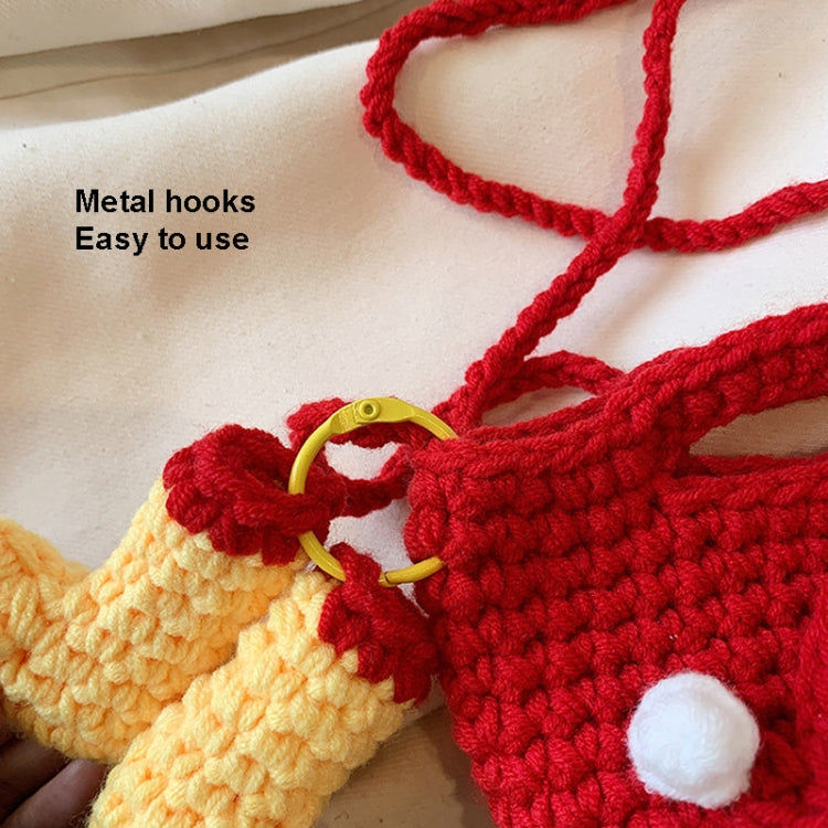 Christmas Handmade Woolen Knitting Bag Santa Claus Finished Bag