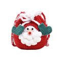 Christmas Finished Bag Santa Claus Woolen Knitting Bag