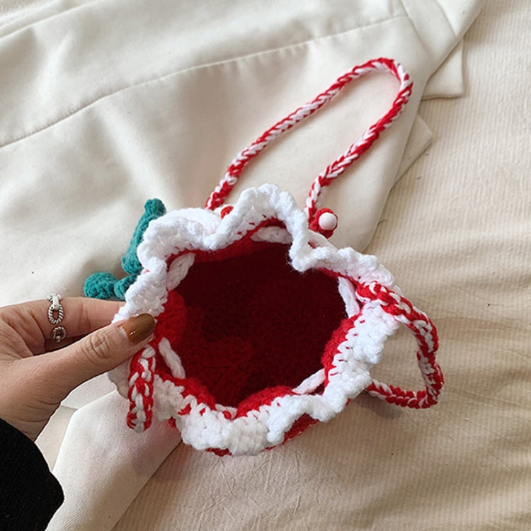 Christmas Finished Bag Santa Claus Woolen Knitting Bag