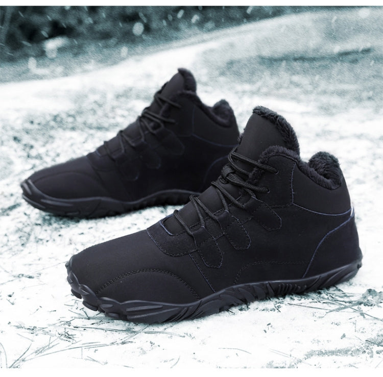 Warm Fur Lined Hiking Sneakers Waterproof Non Slip Snow Boot For Men and Women, 36, 37, 38, 39, 40, 41, 42, 43, 44, 45, 46, 47