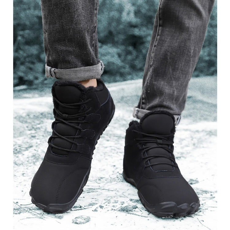 Warm Fur Lined Hiking Sneakers Waterproof Non Slip Snow Boot For Men and Women, 36, 37, 38, 39, 40, 41, 42, 43, 44, 45, 46, 47