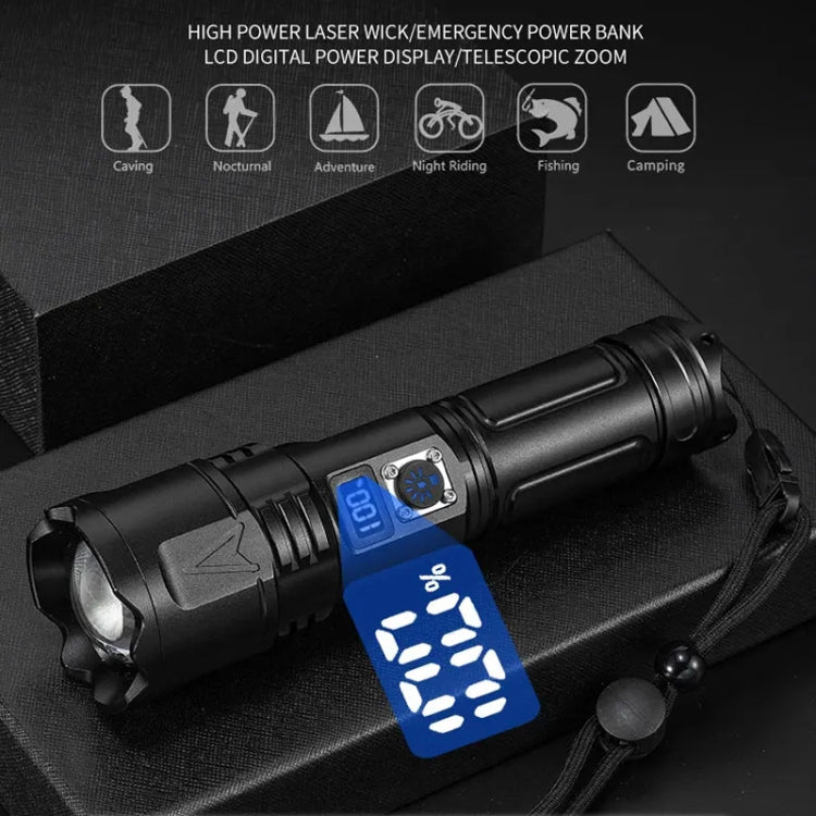 E-SMARTER A03 Laser 30W Portable LCD Display Flashlight, A03