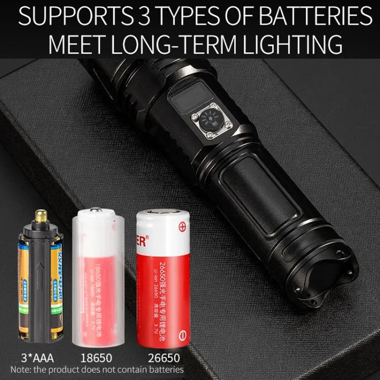 E-SMARTER A03 Laser 30W Portable LCD Display Flashlight, A03