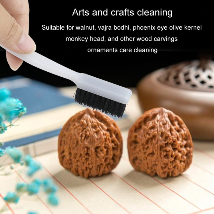 Hood Stove Brush Rust Removal Cleaning Industrial Brush Polishing Toothbrush For Collectibles Artifacts, Black Bristle, Copper Wire, Stainless Steel Wire